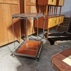 Vintage Barcart Drankenkar Bedtafel Butlerwagen Serveerwagen 1 thumbnail 4