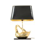 Grote Zwaan Lamp Hollywood Regency Tafellamp Regina Italy 58Cm thumbnail 19