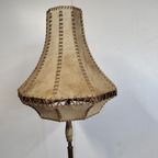 Vintage Staande Lamp Met Lederen Kap thumbnail 4