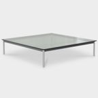 Cassina Lc10-P Salontafel, Glazen Blad, 140 X 140 Cm thumbnail 2