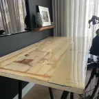 Eetkamer Tafel Set - Lange Bank Uit 3 Delen + 2 Tafels (exclusief Stoelen) (10-12 Personen) thumbnail 3