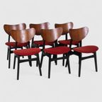 6x Vintage Eetkamerstoelen G-Plan - Rood, Jaren '50/'60 thumbnail 11