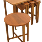 Set Nesting Tables Bijzettafels Mimiset Poul Hundevad Vintage thumbnail 14