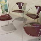 Set Van 4 Vintage Postmodern 'Linda' Eetkamerstoelen, Arrben thumbnail 7