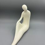 Vintage Abstract Figuur Wit Crème thumbnail 4