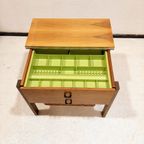 Sewing Cabinet With Reed Basket By Horn Collection, West Germany 1950s thumbnail 15