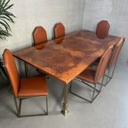 Vintage Design Regency Eettafel + 6 Stoelen – Belgochrom thumbnail 4