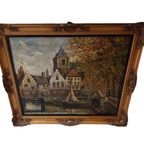 Nederlands Stadsaanzicht Johannes Karel Leurs (1865-1938). thumbnail 4