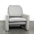 Design Leolux Fauteuil Model Fidamigo In Een Dikke Grijze Stof thumbnail 2