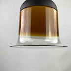 Large Brown And Clear Glass Peill And Putzler Pendant Light Bell Ah 182 thumbnail 9