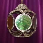 Vintage Art Deco Glas In Lood Hanglamp thumbnail 6