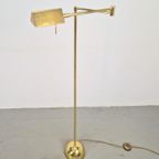 Regency Sölken Vloerlamp Messing Verstelbaar Leeslamp ´70 thumbnail 3