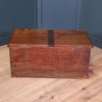 Polychrome Beschilderde Eikenhouten Bruidskistje thumbnail 6
