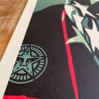 Shepard Fairey Obey Americat Riot, Signed And Dated By Artist thumbnail 2