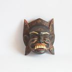 Polychrome Barong Dance Mask From Bali Indonesia. thumbnail 5