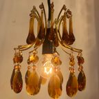 Murano Teardrop Hanglamp Kroonluchter Vintage Kristal thumbnail 2