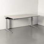 Ahrend Essa Elektrisch Bureau, Wing, Zandmelee Blad, 160 X 80/90 Cm, Hoogte Instelbaar Onderstel, thumbnail 2