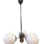 Hanglamp Art Deco, Lamp Met Bollen Opaline Glas, Reliving thumbnail 4