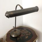 Leuke Vintage Metalen Bureaulamp Metaal Messing  Kleur thumbnail 3