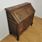 Brocante Vintage Secretaire Ladekast Landelijk Bureau Buro 1 thumbnail 12