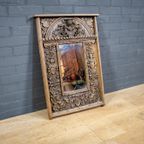 Italian Distressed Oak Mirror thumbnail 5