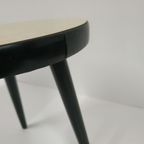 Vintage Klein Planten Bijzettafel Met Cremekleurig Blad thumbnail 7