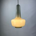 Grey Opaline Glass Pendant Lamp Kreta For Holmegaard By Jacob Bang, 1960 thumbnail 2