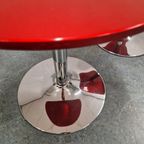 Set Retro Bijzettafel Nachtkastjes Tulpvoet Jaren 70 Stijl thumbnail 3