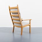 High Back Easy Lounge Chair / Fauteuil Ge 284a By Hans Wegner For Getama thumbnail 6