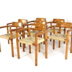 Set 7 Stoelen In Stijl Van Daumelier Vintage thumbnail 15