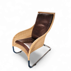 2 X Weighty Rattan Lounge Chair 1990s thumbnail 12