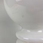 Vintage Tafellamp Van WIT Muranoglas 1970 thumbnail 7