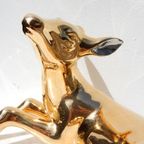 24 Karaats Goud Porseleinen Beeld Hert Vintage Oro Zecchino thumbnail 7