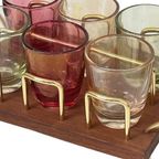 Ca. 1950’S - Germany - Mcm Bar Set - Six Low Glasses, thumbnail 8