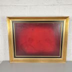 Niet Gesigneerd - Rood Schilderij Met Kindjes thumbnail 7