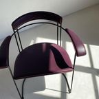Per Stuk (2) - Vintage Arrben Italy Stoelen Paars thumbnail 7
