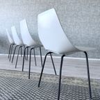 4x Vintage Tonneau Chairs Design By Pierre Guariche thumbnail 12