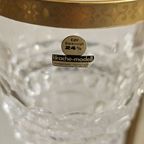 Vintage Champagnecoupes Loodkristal Drache Modell Gouden Randje (Set Van 6) thumbnail 10