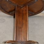 Rond Salontafeltje Art-Deco thumbnail 7