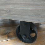 Industriële Verrijdbare Salontafel Of Planten-Koffietafel Met 4 Lades thumbnail 7