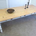 Prachtige Grote Witte Landelijke Eettafel 250 Cm thumbnail 8