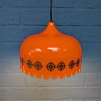 Vintage Oranje Hanglamp, Jaren '60, Deens Design Fog & Mørup thumbnail 6