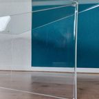 Lucite And Glass Coffee Table. thumbnail 8