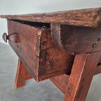 Antieke Rustieke Spaanse Tafel Wabi Sabi Stijl thumbnail 11