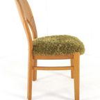 Set 4 Eiken Deense Eetkamerstoelen Vintage Reupholstered thumbnail 17