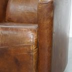 Karaktervolle En Unieke Bruine Aviator Design Fauteuil Gemaakt Van Rundleer thumbnail 10
