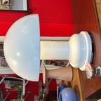 Italiaanse Vintage Witte Mushroom Lamp thumbnail 5