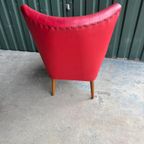 Vintage Cocktail Fauteuil In Rood Skai Leder thumbnail 7