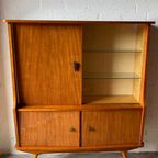 Retro Vintage Mid-century Dressoir,high-board,barkast,vitrine thumbnail 9