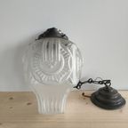 Belgian Scailmont Art Deco Glass Lamp ( +/-1930) thumbnail 4